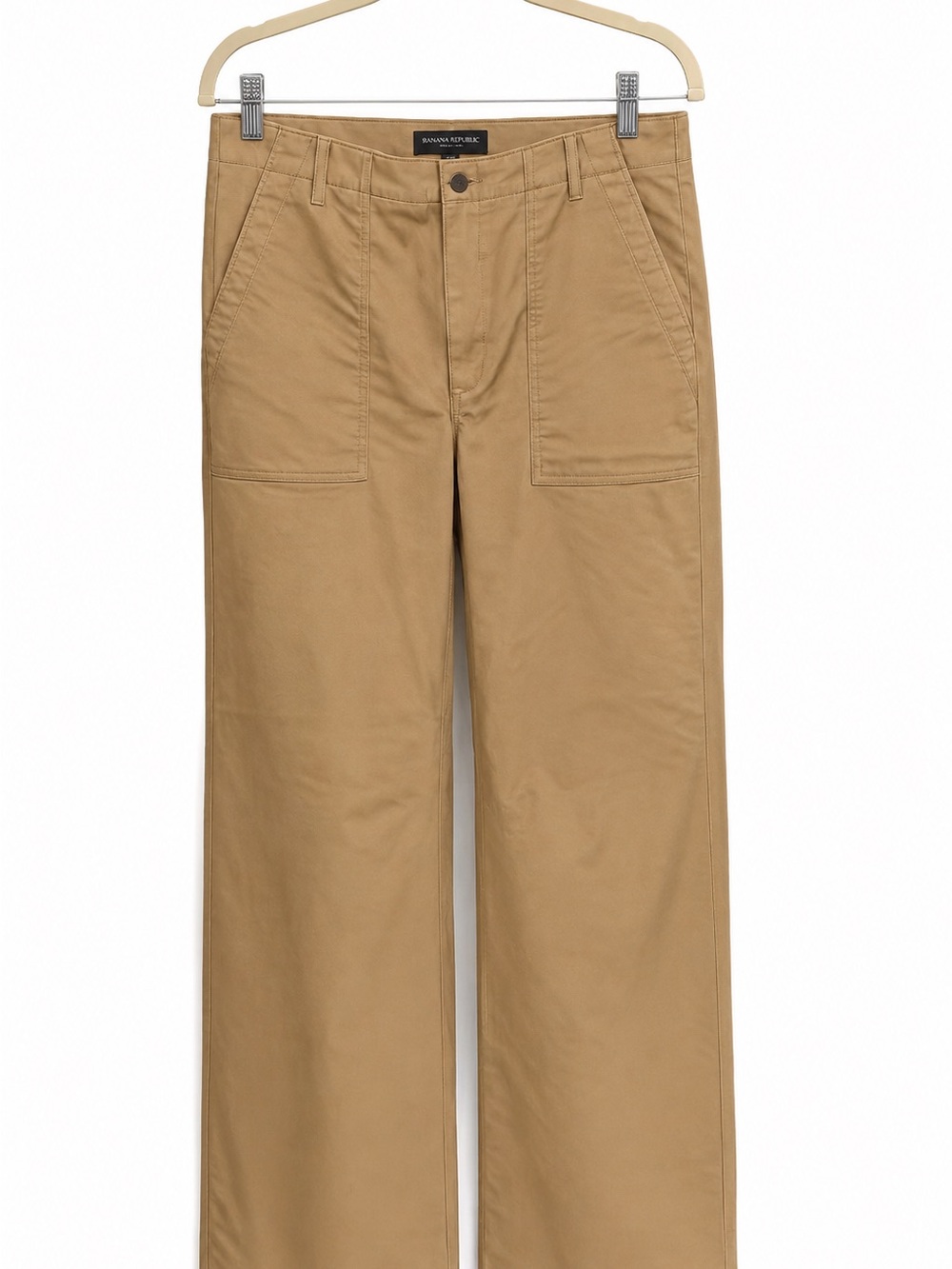 Banana Republic Factory Wide-Leg Khaki Utility Chinos (Women)